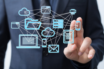 Cloud storage and Computing concept.