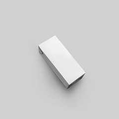 Mockup of paper clean packaging for juice on a white isolated background.