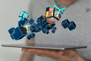 Cloud storage and Computing concept.