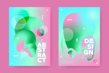 Graphic Memphis Geometric Background. 