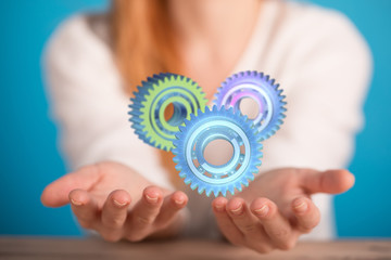 gear Technology setting concept background.