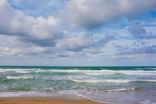 Agva beach on the Black Sea coast in the Sile district of Istanbul province, Turkey.