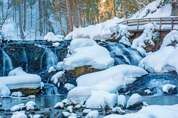 Walsertal - Winter - Wandern - Bach - Fluß