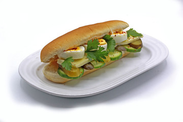 egg cucumber sandwich for breakfast