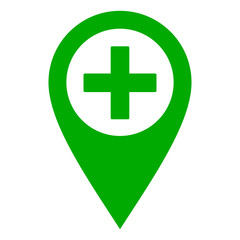 Plus und Kartenmarkierung