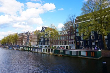 the cityscape of amsterdam, the netherlands