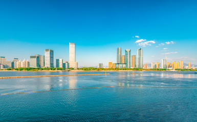 Central Business District, North Bank of Minjiang River, Fuzhou City, Fujian Province, China