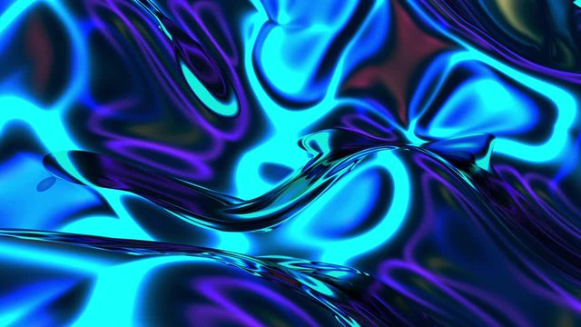 abstract digital motion background with colorful glowing wavy surface