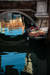 Impressions of an empty city of Venice at Chritsmas Time, Beautiful winter colors and no people