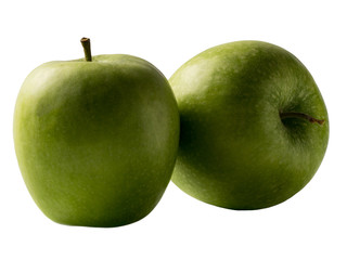Isolated fresh apple on a white background