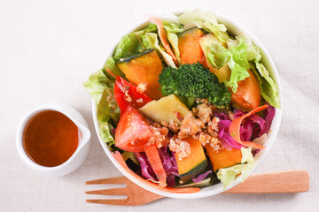 カボチャの入ったサラダ