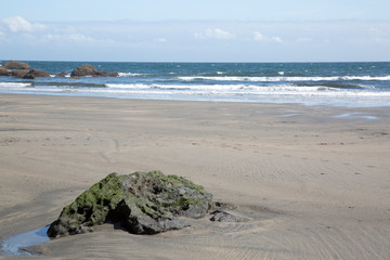 Rock on Beach at Barayo, Asturias