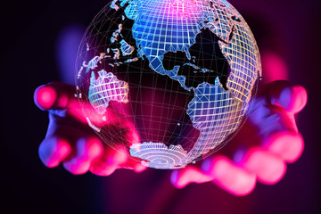 touching global network and data customer connection