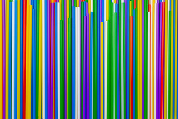 Colorful plastic tubules background.
