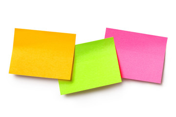 Bright blank stickers, isolated on white