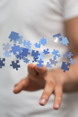 Business solutions, success and strategy, learning concept. .
