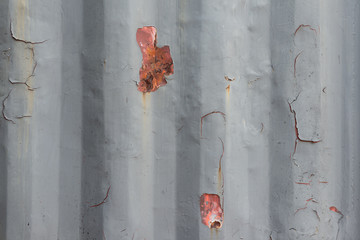 Aged of zinc wall with rusty