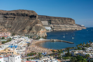 Fototapeta na wymiar Blick auf Puerto Mogán auf Gran Canaria.