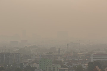 air pollution over Bangkok Thailand, PM2.5, January 2020