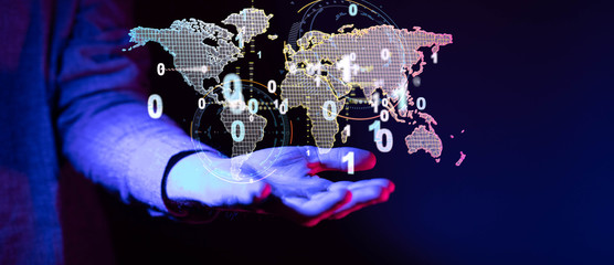 Global network and data exchanges over the world