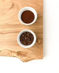 Coffee preparation stages