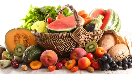 Foto op Plexiglas assorted of fruit and vegetable © M.studio