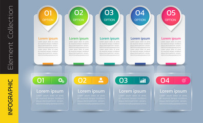 Pack of infographics template design.