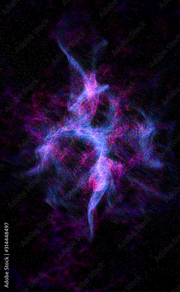Poster abstract fractal background