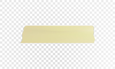 Vector adhesive tape stucky on transparent background.