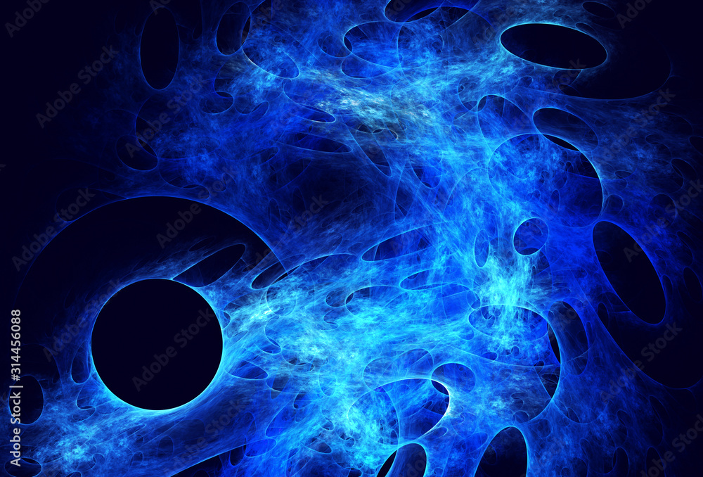 Poster abstract color dynamic background with lighting effect. fractal art