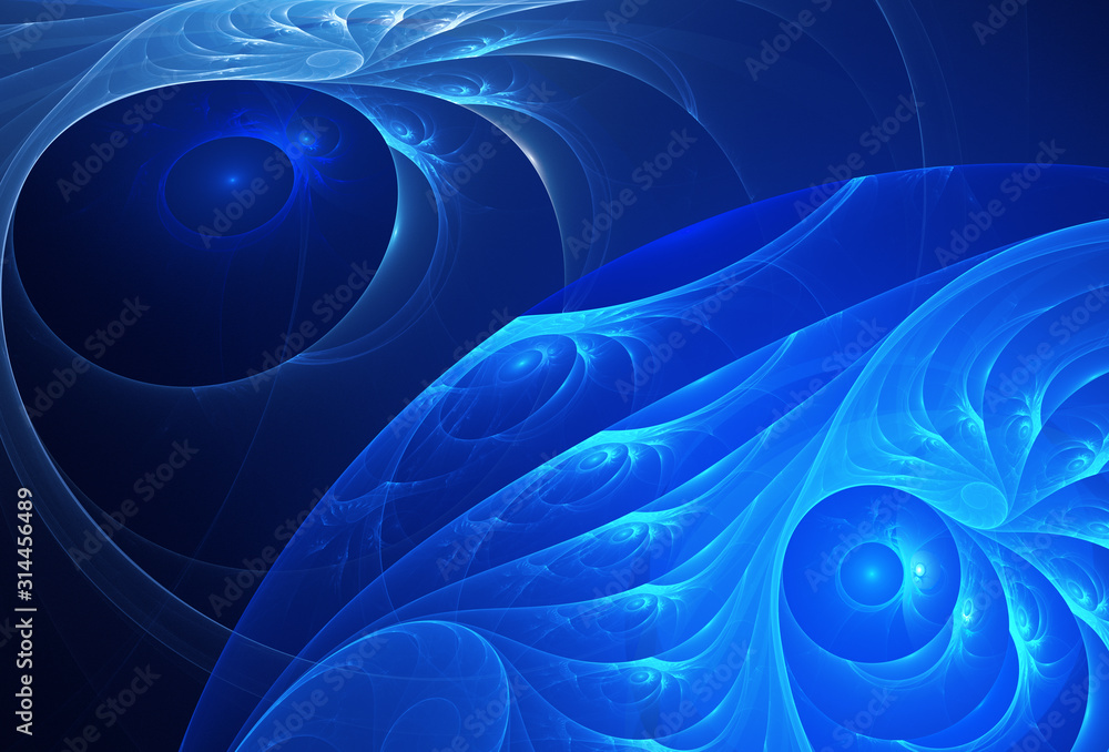 Poster abstract color dynamic background with lighting effect. fractal art