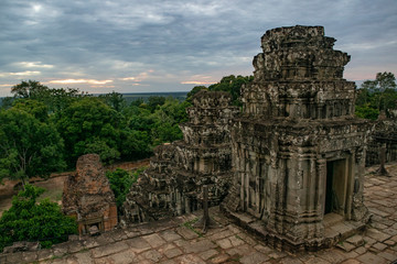 Angkor temples high angle view
