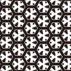 Seamless vector pattern in ornamental style. Geometric desing texture for gift.