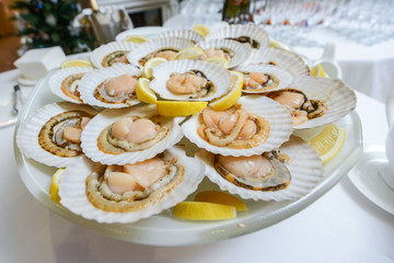 Scallops in the shell, cooked with chili. Delicious.