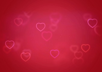 valentines day background with hearts