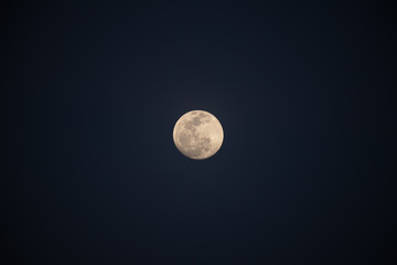 Full moon at night.