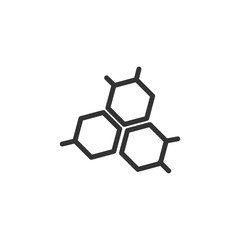 Fototapeta premium Boric acid icon. Chemical symbol. Logo design element