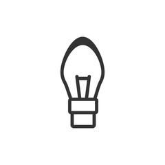 Bulb icon. Creative idea symbol. Logo design element