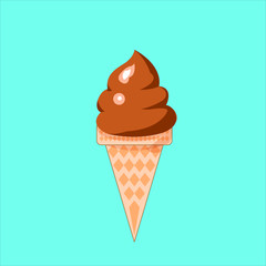 Ice cream is a delicious treat during hot weather.