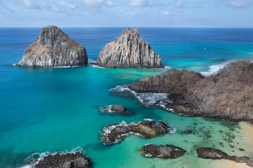 Sea and rocks in Fernando de Noronha