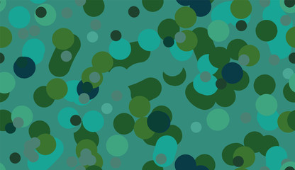 A seamless vector abstract green bubbling mixture pattern. Surface print design.