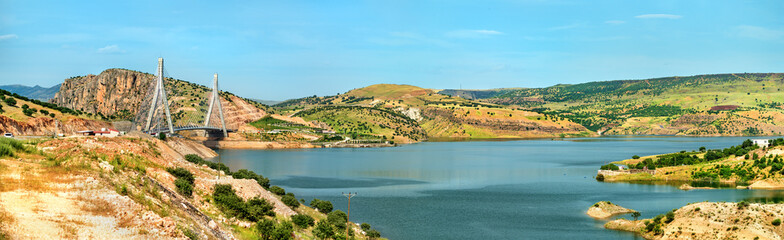 The Ataturk Dam Lake on the Euphrates River in southeastern Turkey