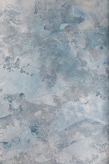 Blue colored concrete textured background to your design or product. Color trend concept. Copyspace.