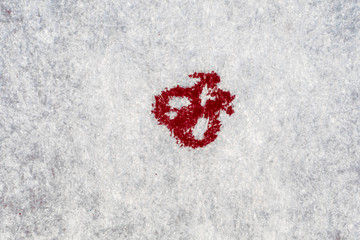 gay pride symbol in red textured sympols on grungy paper.Male symbol.. LGBT