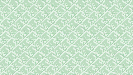 緑の五芒星背景素材