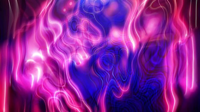 abstract neon background with moving multicolored stripes, futuristic animation