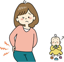 産後トラブル（腰痛）