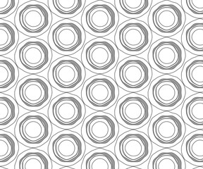 Repeating  circle shape vector pattern , pattern with rings