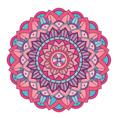 Mandala patterns on white background