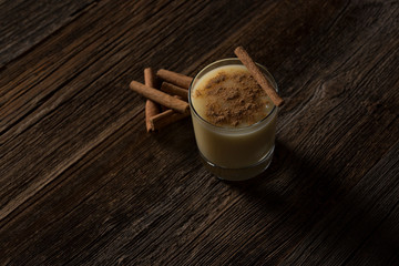 boza on wood background